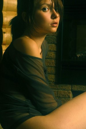 Skinny teen gal in a see-three outfit photo 8
