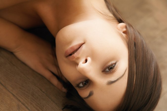 Young babe is enjoying solo greatly photo 16