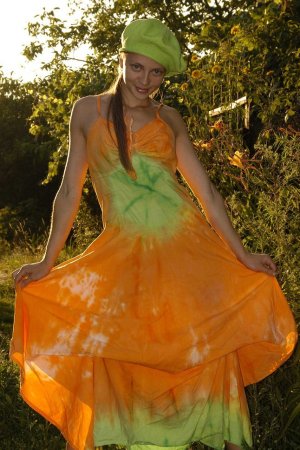 Cute young lady is demonstrating her body photo 5