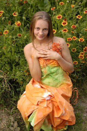 Cute young lady is demonstrating her body photo 10