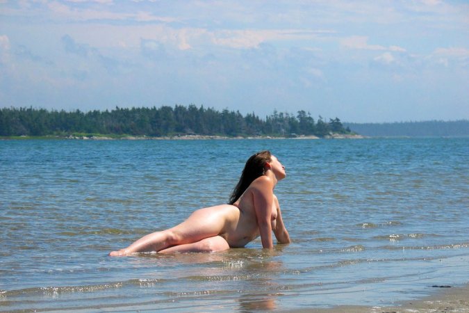 Horny babes are showing bodies on the beach photo 10