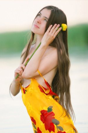 Wonderful girl is having solo in the river photo 5