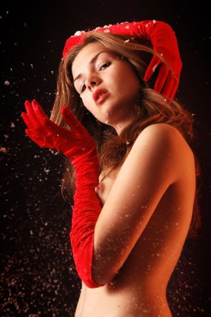 Hottie in silk gloves poses on camera photo 15