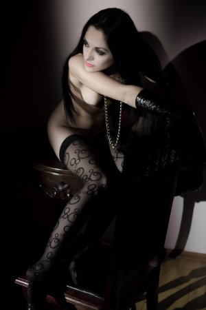 Elegant lady posing in her black lingerie photo 19