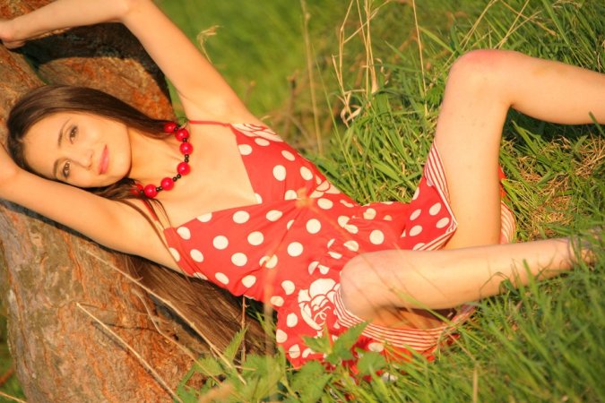 Wonderful brunette is enjoying solo outdoors photo 5