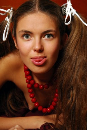 Half-naked hottie gets rid of her clothes on camera photo 5