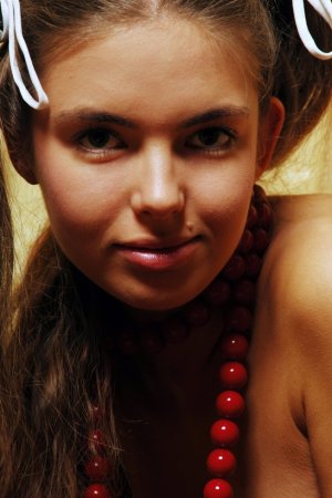 Half-naked hottie gets rid of her clothes on camera photo 15