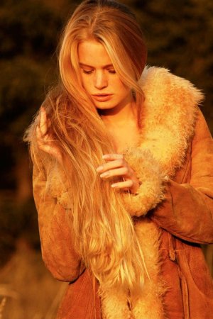 Sexy blonde is enjoying solo outdoors photo 18