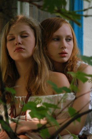 Gentle ladies are touching each other photo 17