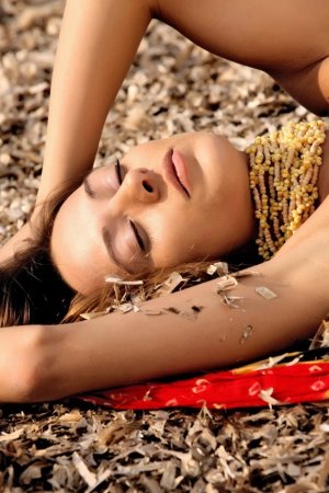 Super hot brunette posing on the beach photo 2