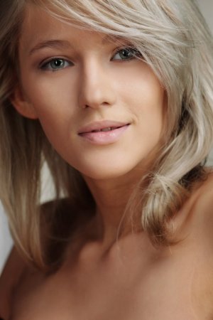 Blonde gives us a close up look at the pussy photo 14