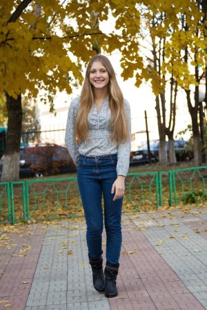 Petite teen blonde showing off photo 14