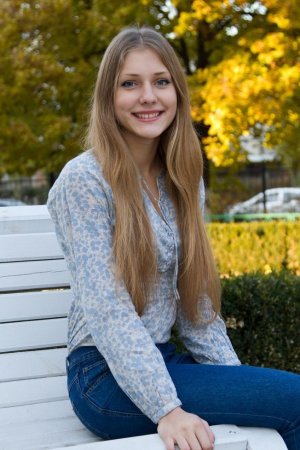 Petite teen blonde showing off photo 18
