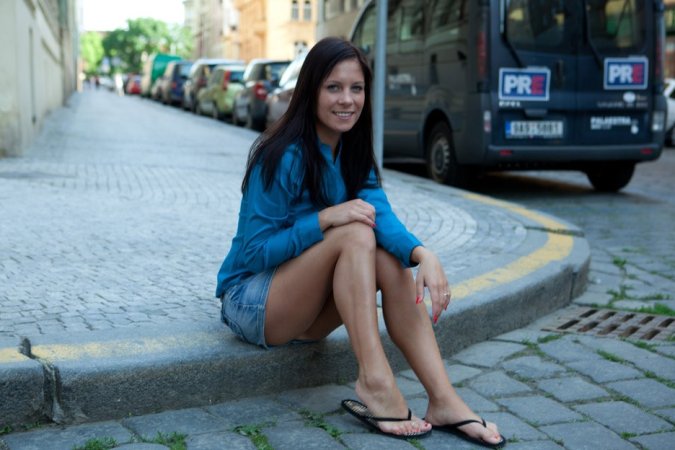 Showing her pussy in public and at home photo 14