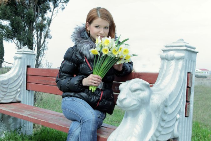 Redhead girl is practicing awesome solo with pleasure photo 6