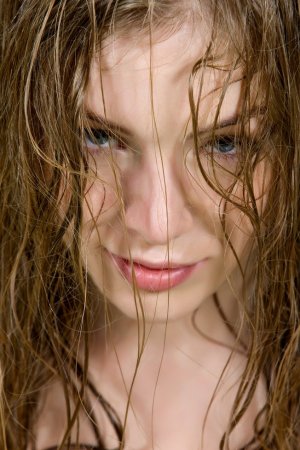 Lovely blonde is enjoying solo in the water photo 9