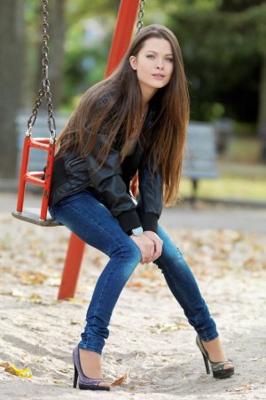 Skinny model is enjoying solo with pleasure photo 18