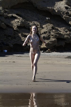 Wet, dirty, and naked at the beach photo 6