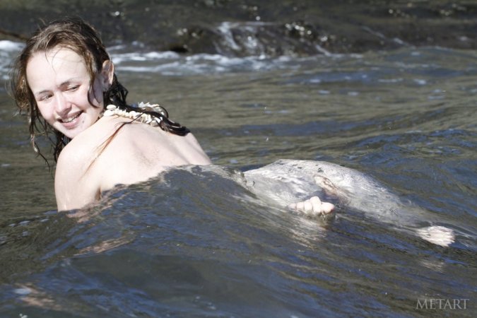 Wet, dirty, and naked at the beach photo 15