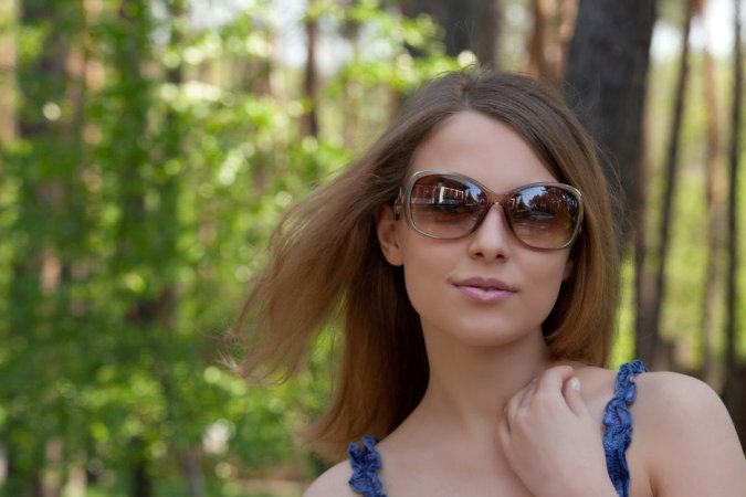 Sexy girl is enjoying solo among beautiful flowers photo 5