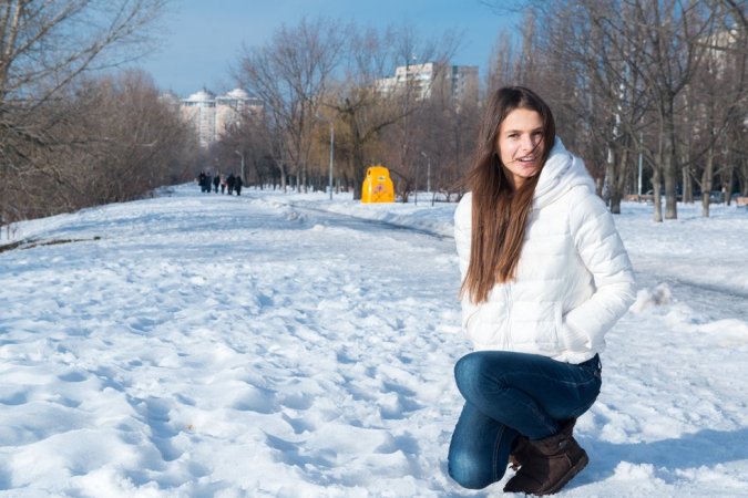 Fun in the snow then naked fun in the warm indoors photo 2