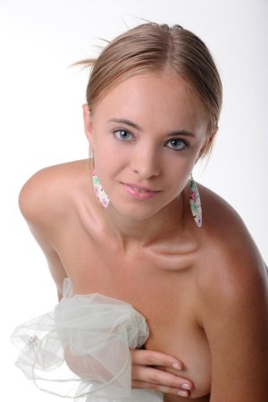 Sweetie shows perfect body covered with gauzy outfit. photo 13