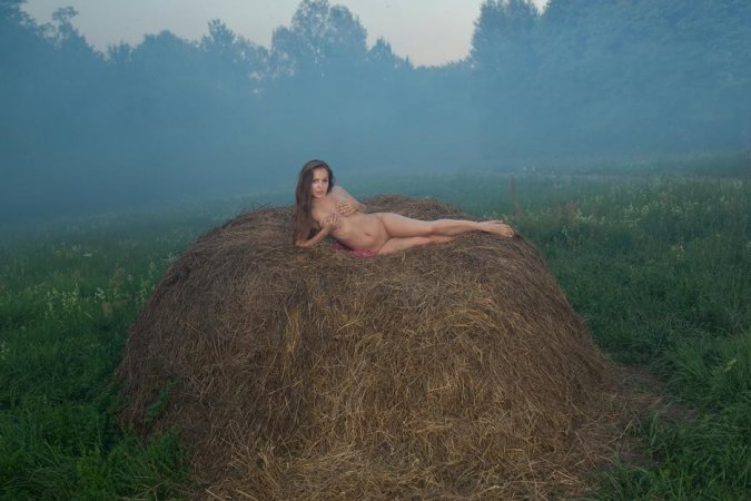 Young princess is touching her awesome body photo 8