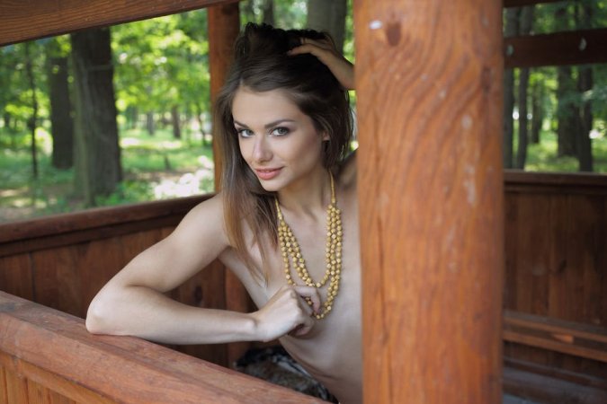 Sexy babe is touching herself photo 1