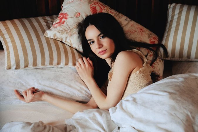 Dirty thoughts of a perfect brunette photo 10