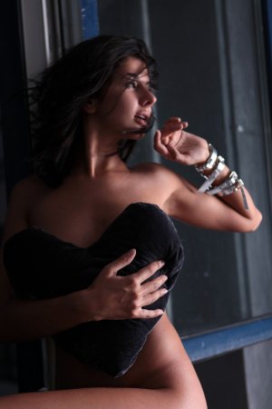 Dark-haired cutie tries on fancy lingerie photo 5