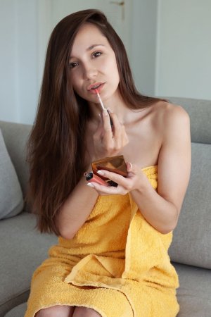 Chick keeps caressing her body until she orgasms photo 7