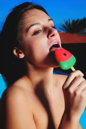 Totally naked cutie eats an ice-cream photo 18