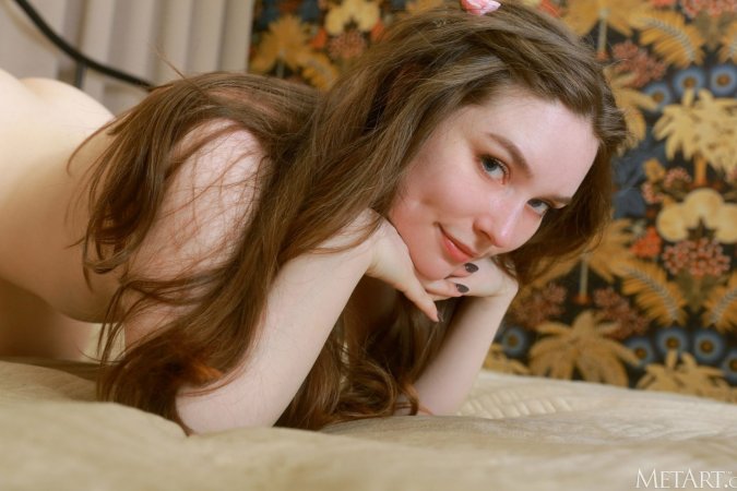 Carley lifts the hem of her babydoll photo 22
