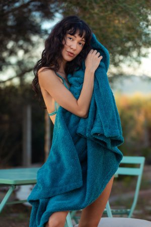 Violet Amrita by the beach in sheer lingerie photo 6